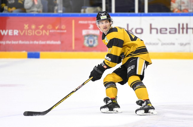 **MANDATORY CREDIT - Panthers Images / SWNS** FILE PICTURE - Nottingham Panthers ice hockey player Adam Johnson who died during a match against Sheffield Steelers. Release date ??? April 26, 2024. A man arrested on suspicion of manslaughter after an ice hockey player died when his neck was slashed during a game has been re-bailed for a second time. The man, who police have not named, was originally arrested in November following Adam Johnson's tragic death on October 28 last year. Nottingham Panthers star Adam, 29, was fatally injured in front of 8,000 fans at Sheffield's Utilita Arena after being struck by his opponent Matt Petgrave's skate. He was later sadly pronounced dead in hospital, with his heartbroken fiancee Ryan Wolfe saying at the time she would miss him "forever" and "always." South Yorkshire Police first re-bailed the suspect back in February but today (Fri) confirmed he'd been rebailed until May 14.